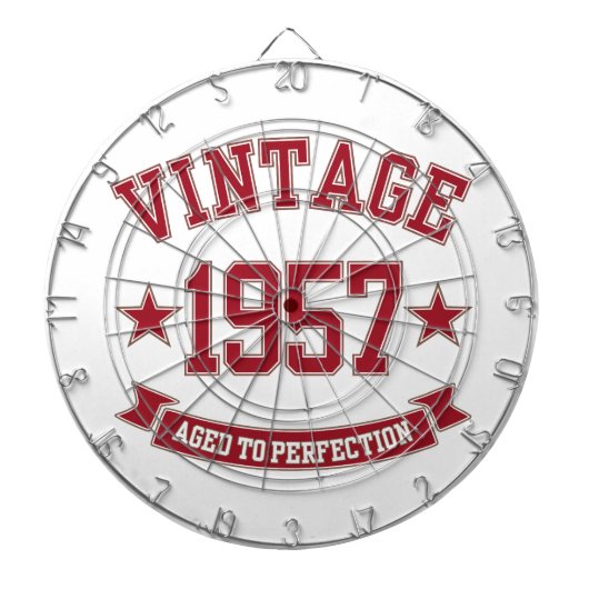 1957 ouder aan perfectie dartbord (Voorkant)