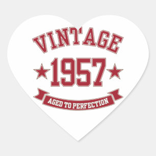 1957  ouder aan perfectie hart sticker
