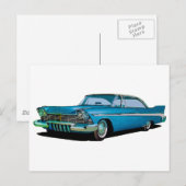 1957 Plymouth Belvedere Sport Coupe Briefkaart (Voorkant / Achterkant)