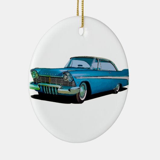 1957 Plymouth Belvedere Sport Coupe Keramisch Ornament (Rechts)