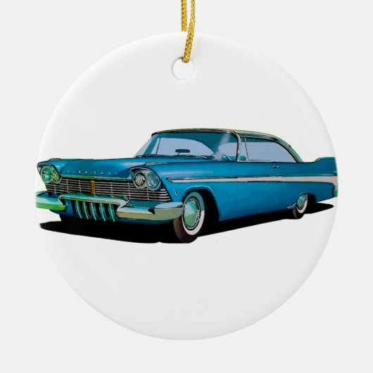 1957 Plymouth Belvedere Sport Coupe Keramisch Ornament (Voorkant)