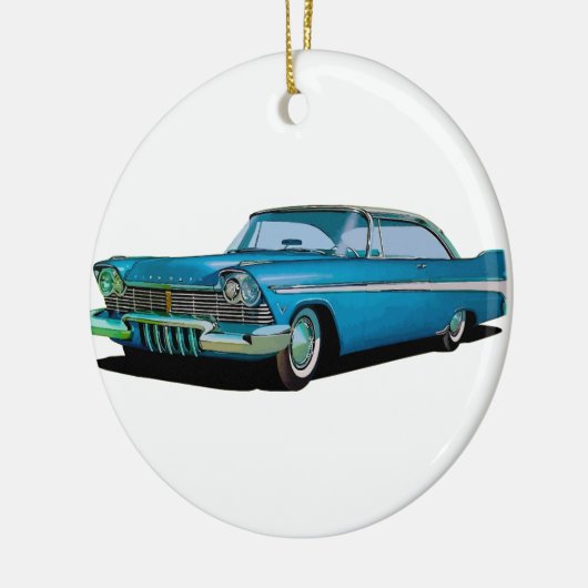 1957 Plymouth Belvedere Sport Coupe Keramisch Ornament (Links)