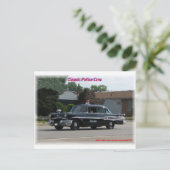 1957 Pontiac Laurentian Police Car. Briefkaart (Staand voorkant)