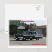 1957 Pontiac Laurentian Police Car. Briefkaart (Voorkant / Achterkant)