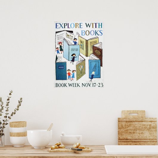 1957 Poster van de boekweek van kinderen (Keuken)