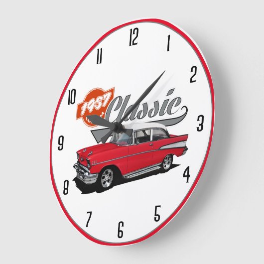 1957 Red Classic Grote Klok (Hoek)