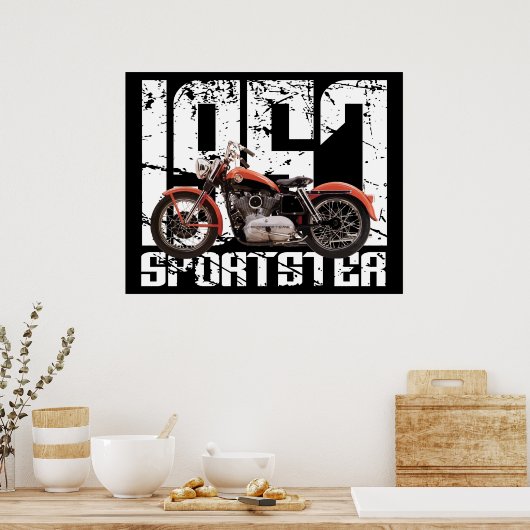 1957 Sportster Poster (Keuken)
