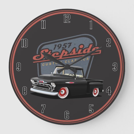 1957 stepside Large Clock Grote Klok (Voorkant)
