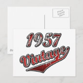 1957 Vintage Briefkaart (Voorkant / Achterkant)