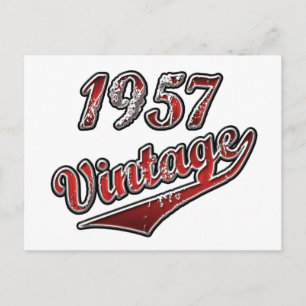 1957 Vintage Briefkaart