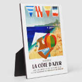 1957 Visitez La Cote d'Azur, Frans reisbureau Fotoplaat (Zijkant)