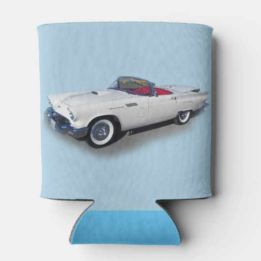 1957 witte convertibale koelbox blikjeskoeler (Achterkant)