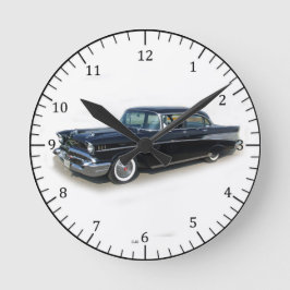 1957 zwarte klassieke klok met vier deuren