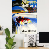 1958 24h Le Mans Grand Prix Automobile Race Poster (Thuiskantoor)