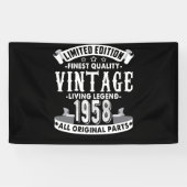  1958 - 64e verjaardag 64 jaar oud B-dag Spandoek (Horizontaal)