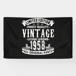 1958 - 64e verjaardag 64 jaar oud B-dag Spandoek