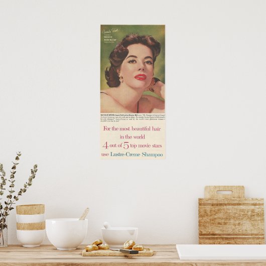 1958 Ad Luster-Creme Poster (Keuken)