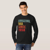 1958 Amazing Dad Since 1958 T-shirt (Voorkant volledig)