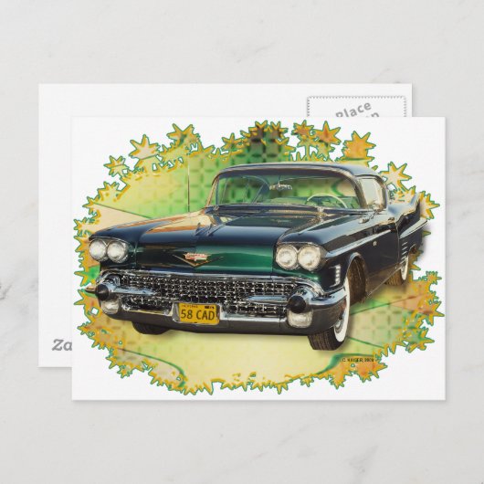 1958 CADILLAC #2 BRIEFKAART (Voorkant / Achterkant)