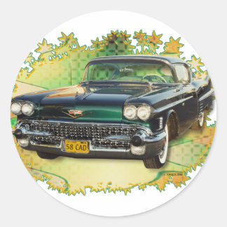 1958 CADILLAC #2 RONDE STICKER