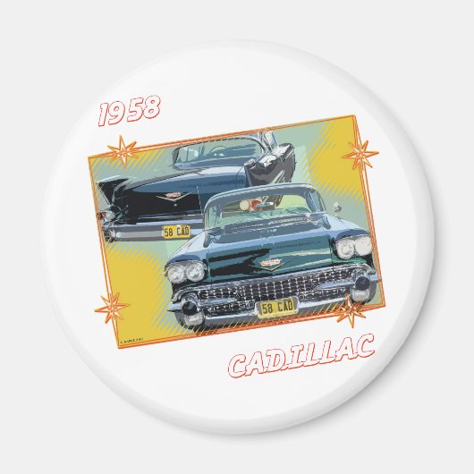 1958 CADILLAC 3 MAGNEET (Voorkant)