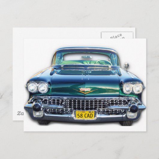 1958 CADILLAC BRIEFKAART (Voorkant / Achterkant)