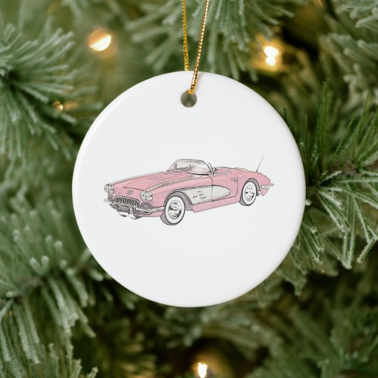 1958 Chevy Corvette Christmas Ornament (Boom)