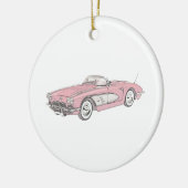 1958 Chevy Corvette Christmas Ornament (Links)