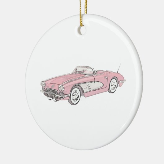 1958 Chevy Corvette Christmas Ornament (Links)
