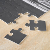 1958 chevy impala felblauw klassieke auto legpuzzel (Zijkant)