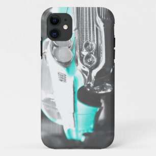 1958 chevy impala helderblauwe klassieker Case-Mate iPhone case