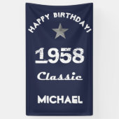 1958 Classic 60e verjaardag viering Spandoek (Verticaal)