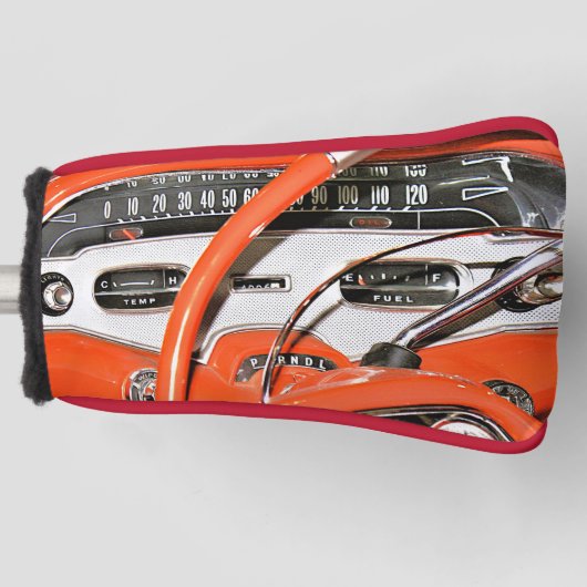 1958 Classic Car Dashboard Golfheadcover (Voorkant)