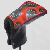 1958 Classic Sports Car Speedometer Golfheadcover (3/4 voorkant)