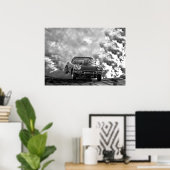 1958 corvette brandwonden poster (Thuiskantoor)