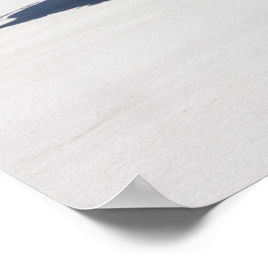 1958 corvette racewagen op de zout flats poster (Hoek)