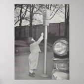 1958 Diervoeders voor de parkeermeter Poster (Voorkant)