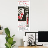 1958 Dr. West tandpasta Poster (Thuiskantoor)