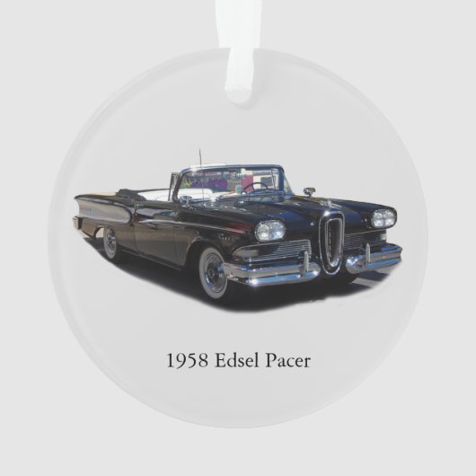 1958 Edsel Pacer acrylornament Ornament (achterkant)