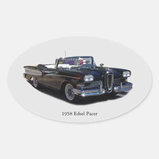 1958 Edsel Pacer sticker (Voorkant)