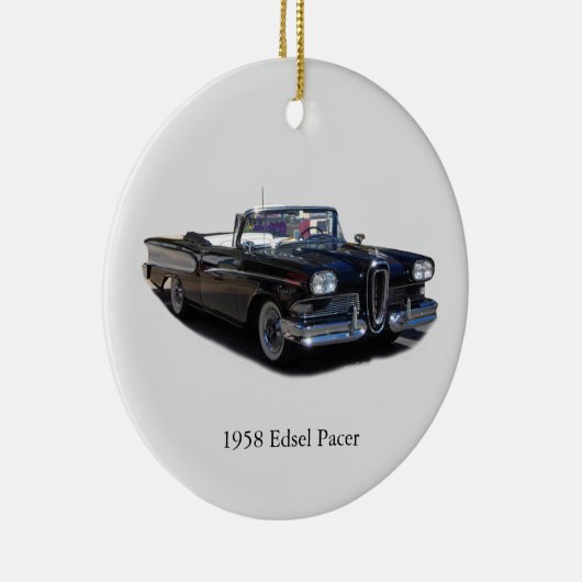 1958 Edsel Pacer-versiering Keramisch Ornament (Rechts)