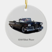 1958 Edsel Pacer-versiering Keramisch Ornament (Voorkant)