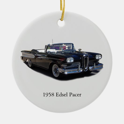 1958 Edsel Pacer-versiering Keramisch Ornament (Voorkant)