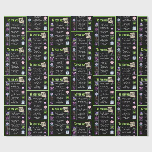 1958 Geboortejaar Trivia Cadeaupapier (Vlak)