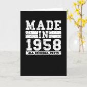 1958  Gezegde op de geboorte Kaart (Gele Bloem)