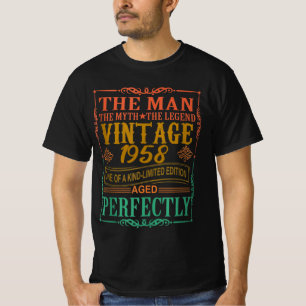1958 Happy Bday Gifts, Man Myth Legend  195 T-shirt