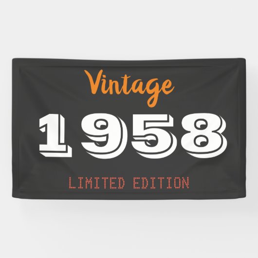  1958 Limited Edition Banner – Retro 68th (Horizontaal)