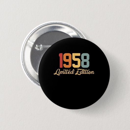 1958 Limited Edition Ronde Button 5,7 Cm (Voorkant /achterkant)
