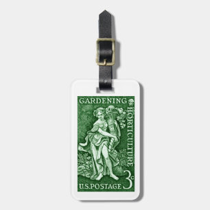 1958 Tuinbouw + Tuinbouwstempel Bagagelabel