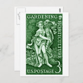 1958 Tuinbouw + Tuinbouwstempel Briefkaart (Voorkant / Achterkant)